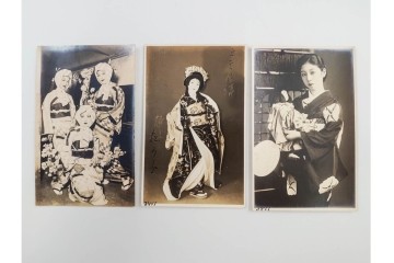 戦前　サイン入り　女優・舞妓・俳優のブロマイド134枚セット　(R-088038)