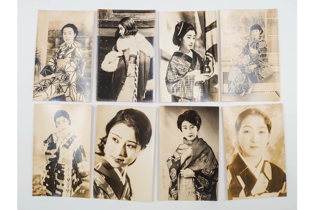 戦前　サイン入り　女優・舞妓・俳優のブロマイド134枚セット　(R-088038)