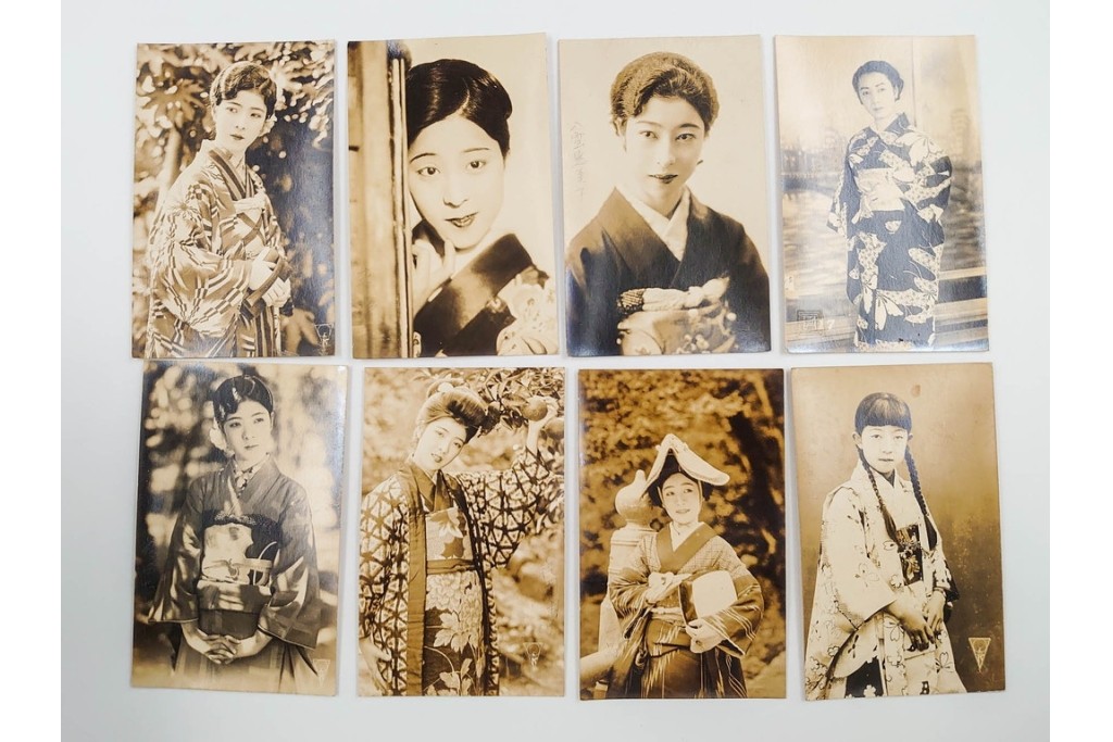 戦前　サイン入り　女優・舞妓・俳優のブロマイド134枚セット　(R-088038)