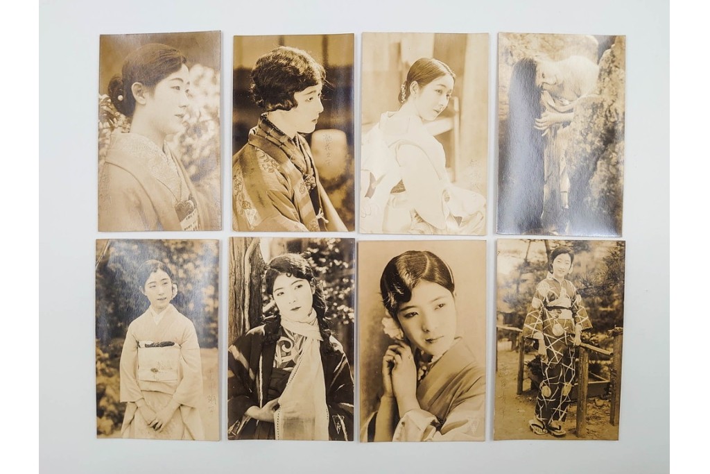 戦前　サイン入り　女優・舞妓・俳優のブロマイド134枚セット　(R-088038)