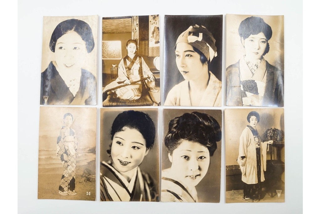 戦前　サイン入り　女優・舞妓・俳優のブロマイド134枚セット　(R-088038)