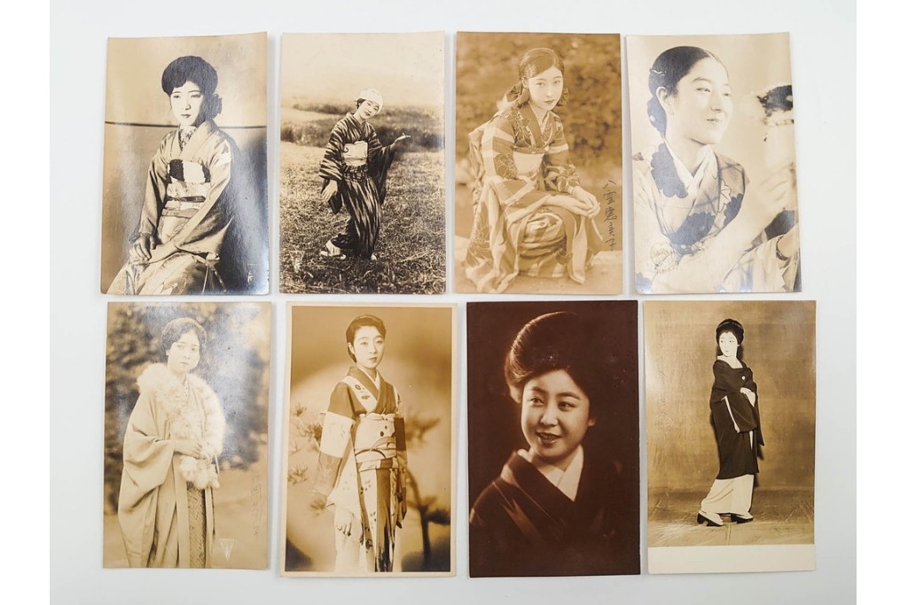 戦前　サイン入り　女優・舞妓・俳優のブロマイド134枚セット　(R-088038)