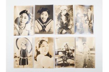 戦前　サイン入り　女優・役者・俳優のブロマイド138枚セット　(R-088039)