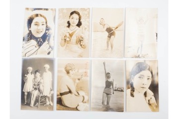 戦前　サイン入り　女優・役者・俳優のブロマイド138枚セット　(R-088039)