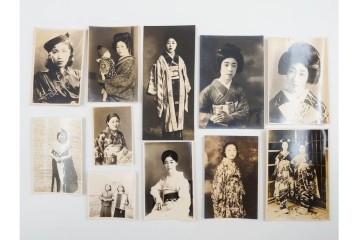戦前　サイン入り　女優・役者・俳優のブロマイド138枚セット　(R-088039)