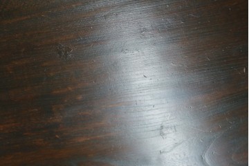 和製アンティーク　希少!!　手の込んだ透かし彫刻と挽物脚が趣を添える和洋折衷の角座卓　(R-088043)