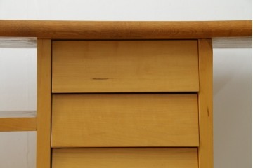 中古　LIVING HOUSE(リビングハウス)　SYU(集・シュウ)　楡(ニレ)材　ユニークな造形と天板の木目が魅力のテレビボード　(R-088044)