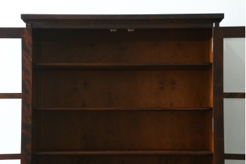 中古　北海道民芸家具　HM160K　たっぷりの収納力がうれしい引き出し5杯付きの食器棚　(R-088047)
