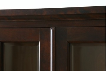 中古　北海道民芸家具　HM160K　たっぷりの収納力がうれしい引き出し5杯付きの食器棚　(R-088047)