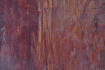 アンティーク建具　明治から大正期　希少な幅狭サイズ!　山形産　総欅(ケヤキ)材　漆塗り　重厚な時代金具付きの蔵戸1枚　(R-088052)