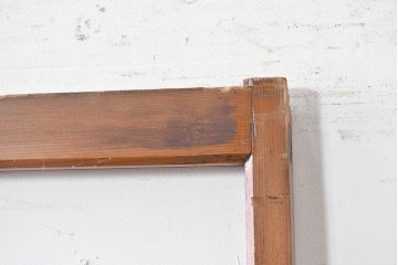 ヴィンテージ建具　昭和中期　モールガラス入りのレトロなガラス戸1枚　(R-088057)