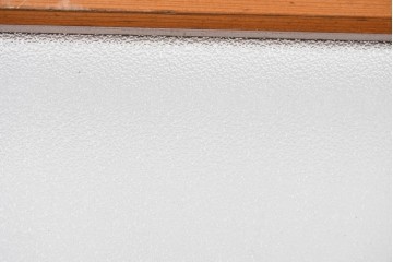 ヴィンテージ建具　昭和中期　モールガラス入りのレトロなガラス戸1枚　(R-088057)