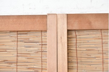 ヴィンテージ建具　昭和中期　自然素材の風合いを楽しめる夏戸3枚セット　(R-088063)