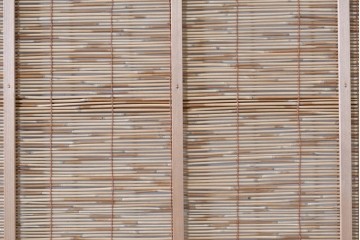 ヴィンテージ建具　昭和中期　自然素材の風合いを楽しめる夏戸3枚セット　(R-088063)