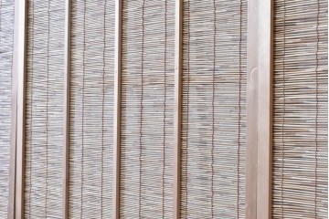 ヴィンテージ建具　昭和中期　自然素材の風合いを楽しめる夏戸3枚セット　(R-088063)