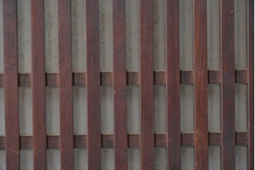アンティーク建具　大正から昭和初期　ガラス入り　細やかな格子とガラスを組み合わせた格子帯戸1枚　(R-088066)