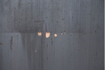 アンティーク建具　大正期から昭和初期　黒枠と深い赤褐色がシックなガラス帯戸3枚セット　(R-088069)