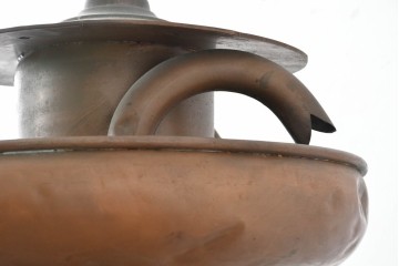 【簡易リペア限定品】　フランスアンティーク　希少!!　ディスプレイにおすすめ!!　ずっしりとした銅製の大型ワイナリーボイラー　(R-088073)