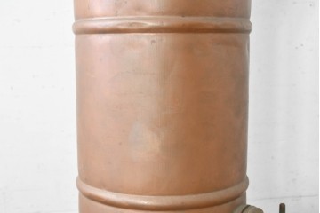 【簡易リペア限定品】　フランスアンティーク　希少!!　ディスプレイにおすすめ!!　ずっしりとした銅製の大型ワイナリーボイラー　(R-088073)