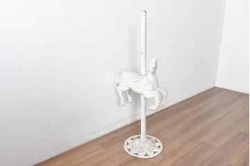 フランスヴィンテージ　カルーセルホースのオブジェ　(R-088077)