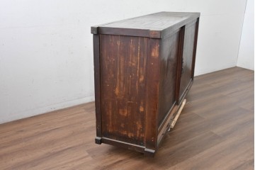 和製アンティーク　上手物!!　前面欅(ケヤキ)材　玉杢　杢目が素晴らしいサイドボード　(R-088080)