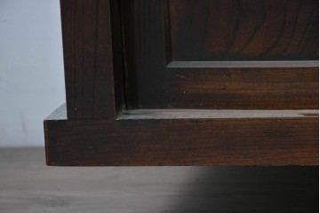 和製アンティーク　上手物!!　前面欅(ケヤキ)材　玉杢　杢目が素晴らしいサイドボード　(R-088080)