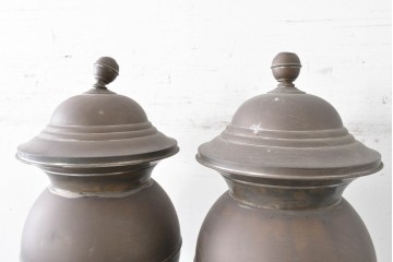 【簡易リペア限定品】　デンマークアンティーク　Schroder & Jorgensens(シュローダー・ヨルゲンセン)社　キャビネット付き大型ダブルホッパーコーヒーミル　(R-088084)