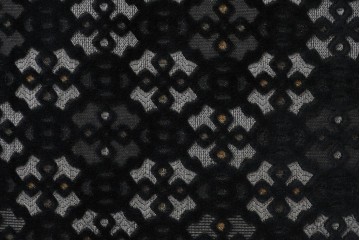 新古　美品　特注オーダー家具　鋲飾りが印象的なチェア　制作費約13万円　(R-088090)