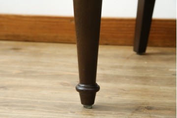 新古　展示品　美品　特注オーダー家具　黒と赤のコントラストが印象的なチェア　制作費約13万円　(R-088091)