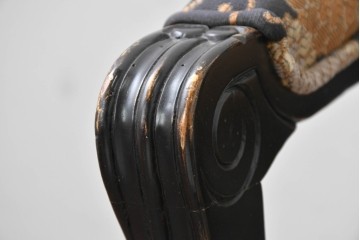新古　展示品　美品　特注オーダー家具　シノワズリデザインが華やかなアンティーク調のチェア　制作費約15万円　(R-088092)