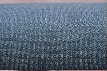 新古　展示品　美品　特注オーダー家具　The VintageHouse(ザ・ヴィンテージハウス)社製　ブルーファブリックのチェア　制作費約9万円　(R-088094)