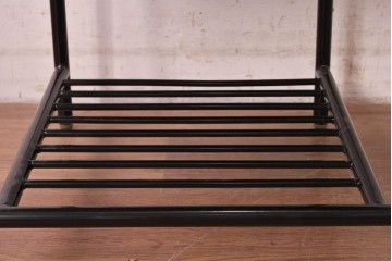 新古　展示品　美品　特注オーダー家具　The VintageHouse(ザ・ヴィンテージハウス)社製　ブルーファブリックのチェア　制作費約9万円　(R-088094)