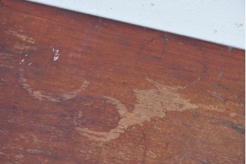 和製アンティーク　総栗材　和の趣を感じる特大文机　(R-088098)