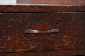 和製アンティーク　総栗材　和の趣を感じる特大文机　(R-088098)