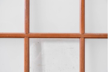 アンティーク建具　昭和初期　すっきりとした印象のガラス戸2枚セット　(R-088104)