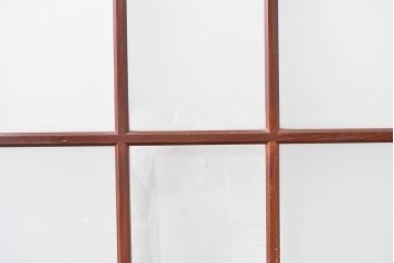 アンティーク建具　昭和初期　すっきりとした印象のガラス戸2枚セット　(R-088105)
