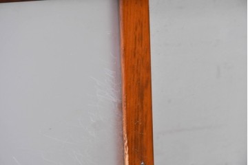 アンティーク建具　昭和初期　すっきりとした印象のガラス戸2枚セット　(R-088105)