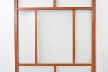 アンティーク建具　昭和初期　大正ロマンの趣を感じるガラス戸1枚　(R-088106)