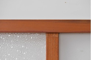 アンティーク建具　昭和初期　大正ロマンの趣を感じるガラス戸1枚　(R-088106)