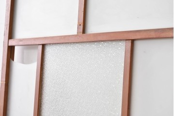 アンティーク建具　昭和初期　大正ロマンの趣を感じるガラス戸1枚　(R-088106)