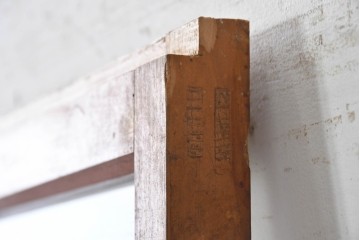 アンティーク建具　昭和初期　大正ロマンの趣を感じるガラス戸1枚　(R-088106)