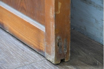 アンティーク建具　昭和初期　大正ロマンの趣を感じるガラス戸1枚　(R-088107)