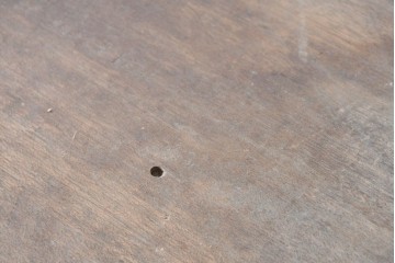 和製ヴィンテージ　木味豊かなシンプルデザインのガラス戸棚　(R-088124)