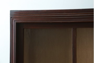 和製アンティーク　大正ロマン　薄型で取り入れやすいレトロな戸棚　(R-088134)