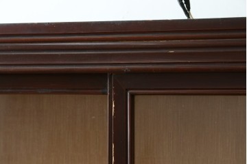 和製アンティーク　大正ロマン　薄型で取り入れやすいレトロな戸棚　(R-088134)