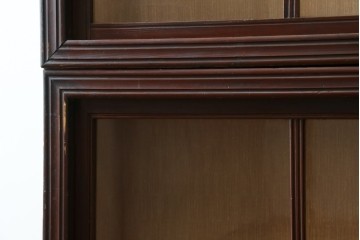 和製アンティーク　大正ロマン　薄型で取り入れやすいレトロな戸棚　(R-088134)