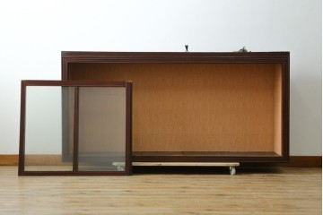 和製アンティーク　大正ロマン　薄型で壁面に収まりやすいサイドボード　(R-088135)