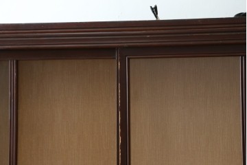和製アンティーク　大正ロマン　薄型で壁面に収まりやすいサイドボード　(R-088135)