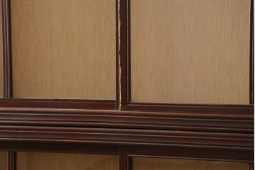 和製アンティーク　大正ロマン　薄型で壁面に収まりやすいサイドボード　(R-088135)