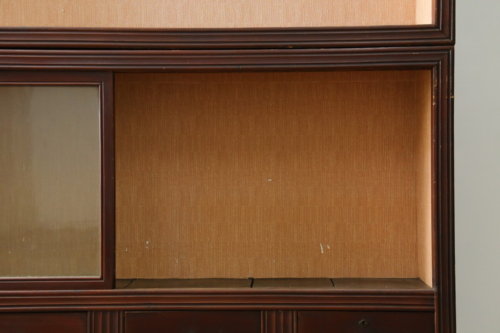 和製アンティーク　大正ロマン　薄型で取り入れやすいサイドボード　(R-088136)